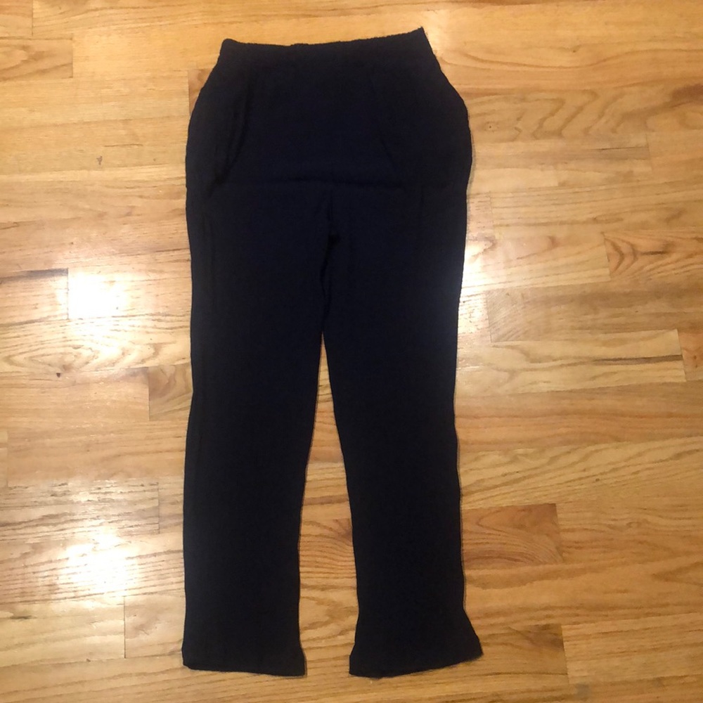 Vintage Maggie Lawrence 100% rayon navy blue pants in Medium